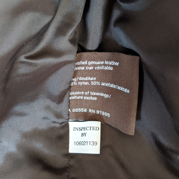 Danier Leather Bomber Jacket in Chocolate Brown - Picture 7 of 8